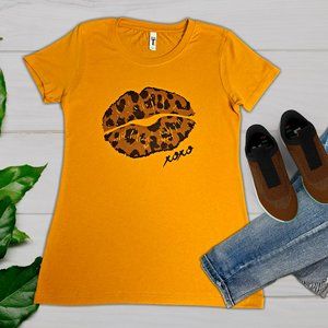 XOXO Leopard Lips Tee - NEW***